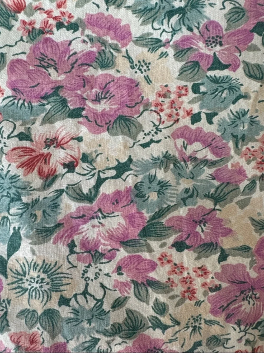 51”x 79” Handmade Vintage Floral Duvet Cover or Fabric Cotton